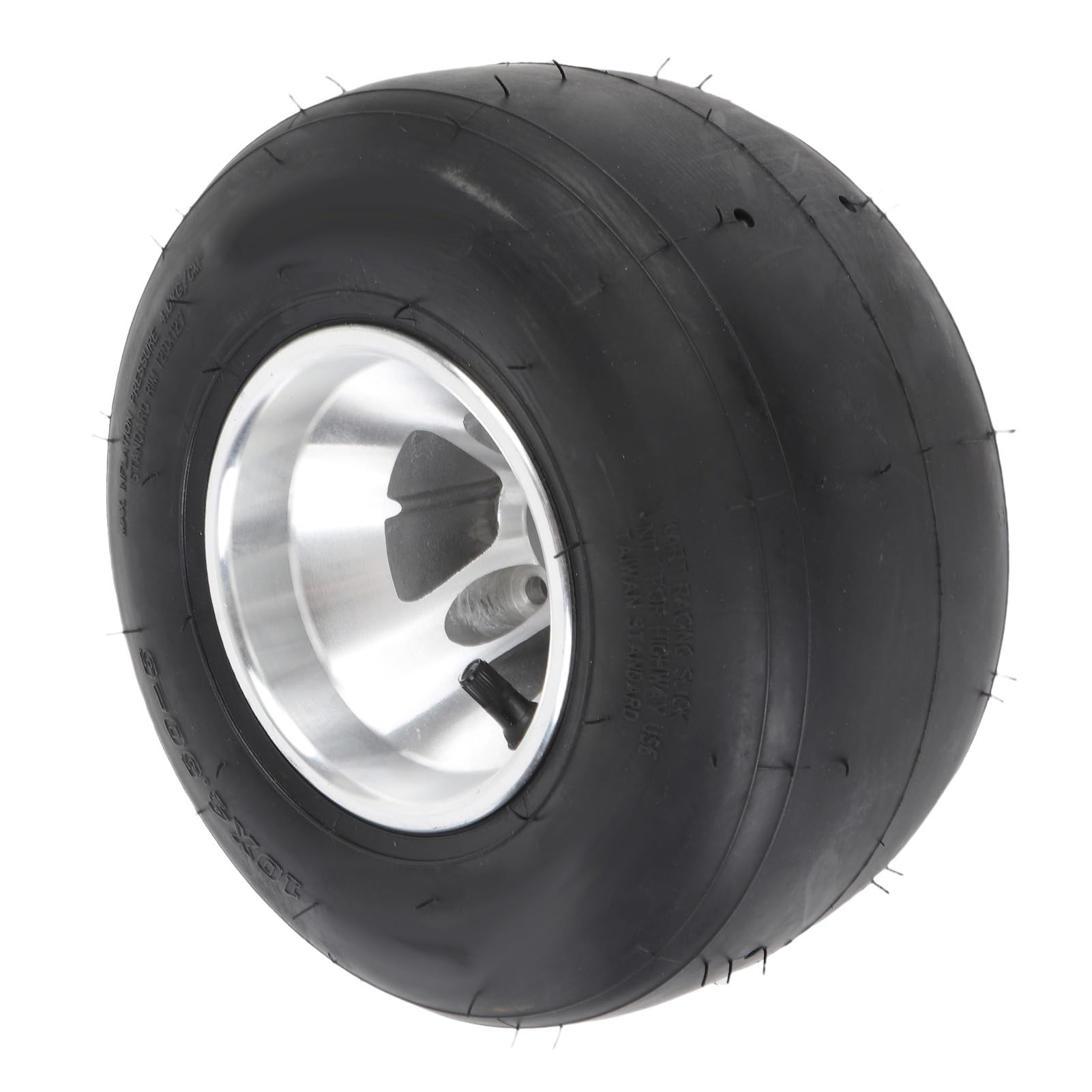 KIMISS Neumático 10x4.50-5 con llanta para ATV, UTV y kart, 4PR sin cámara, antideslizante y resistente a pinchazos, ideal para cortacésped y vehículos todo terreno