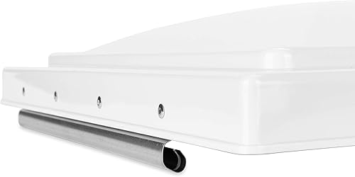 Miniatura 4 de Tapa de ventilación de policarbonato blanco irrompible de Camco 4016040167 (pre 1994), Ventline (modelos anteriores al 2008)  Elixir (modelos