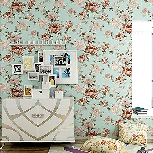Papier peint PVC rétro à motif grande fleur pour un intérieur raffiné