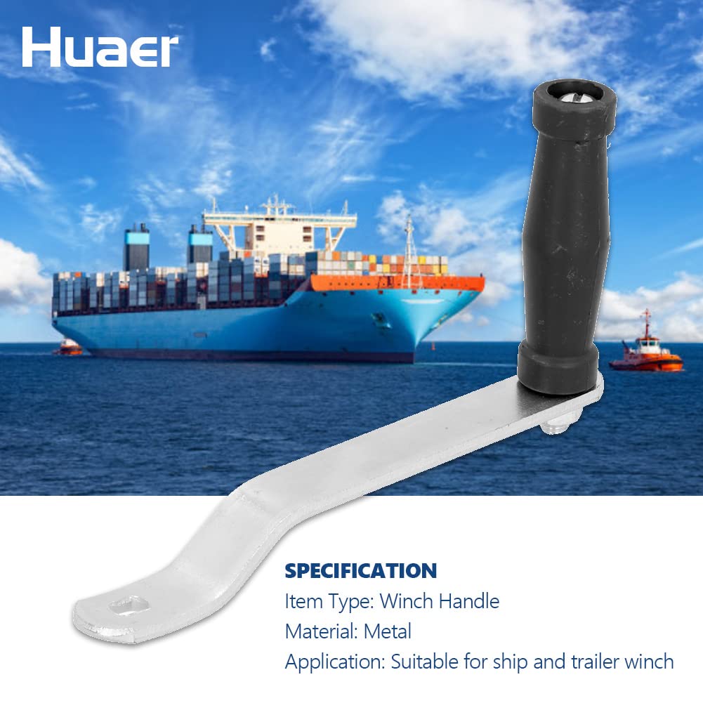 Akozon Winschkurbel, Ergonomischer Winschkurbel Kurbel Winschkurbel Segelboot Komfortabler Griff Ersatzzubehör für Marine Bootsanhänger