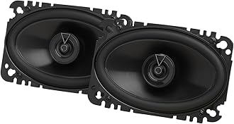 JBL Club 644F - 4"x 6" (100mm x 152mm) Two-Way Car Speaker, 40W RMS, 120W Peak, Sensitivity (@ 2.83V): 92dB, Frequency Response: 75Hz – 20kHz, Nominal Impedance: 3.0 ohms (Renewed)