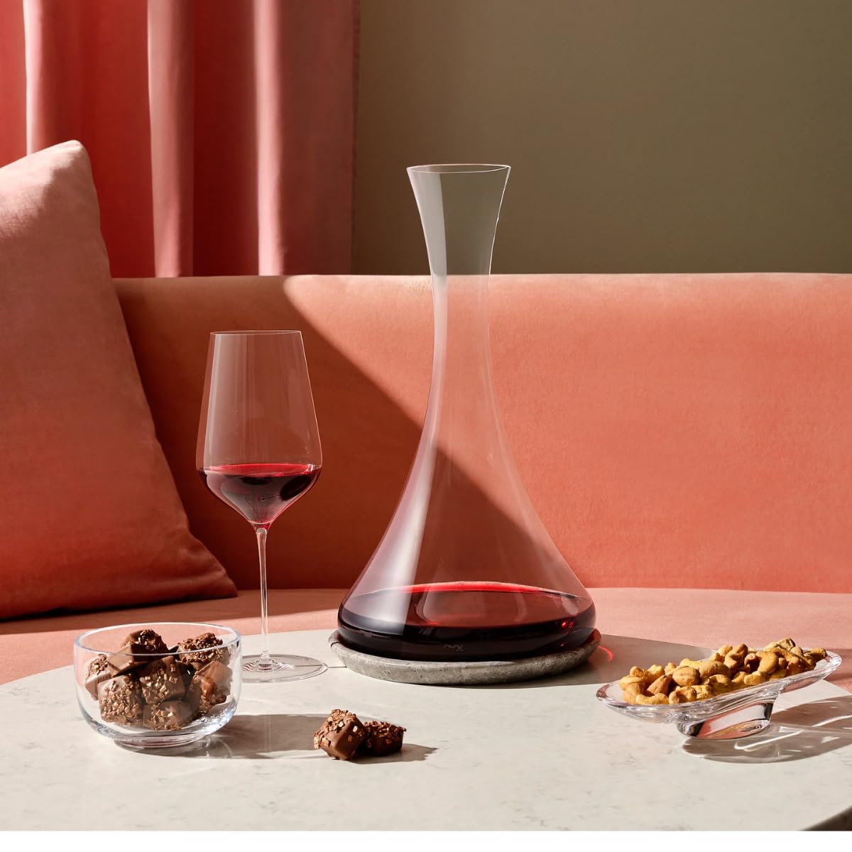 Nude Weinglas, Stem Zero Masterglass – Kristall-Rot- und Weißweinglas mit langem Stiel für jeden Wein und Champagner, bleifrei, spülmaschinenfest, 404 ml
