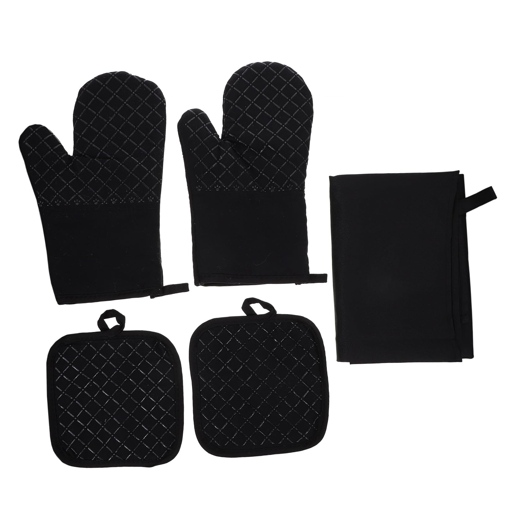 Maniques de cuisine antidérapants et tablier de protection thermique TOPBATHY maison