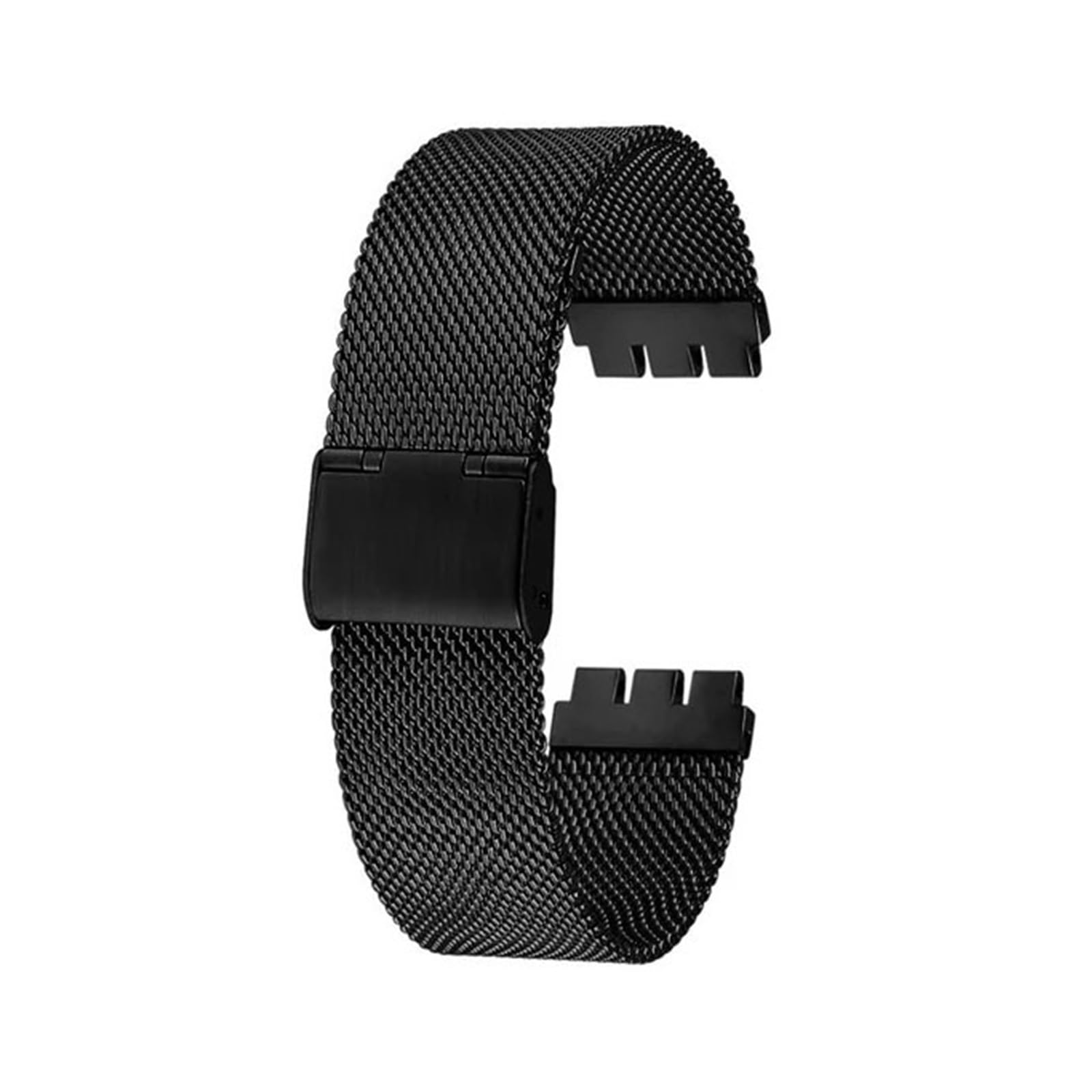 HHRLCHX Bracelet milanais 12MM 17 19MM Compatible avec Le Bracelet en métal Swatch chaîne de Montre Convexe concave YVS401G YVS405G Bracelet de Montre en Acier pour Hommes et Femmes