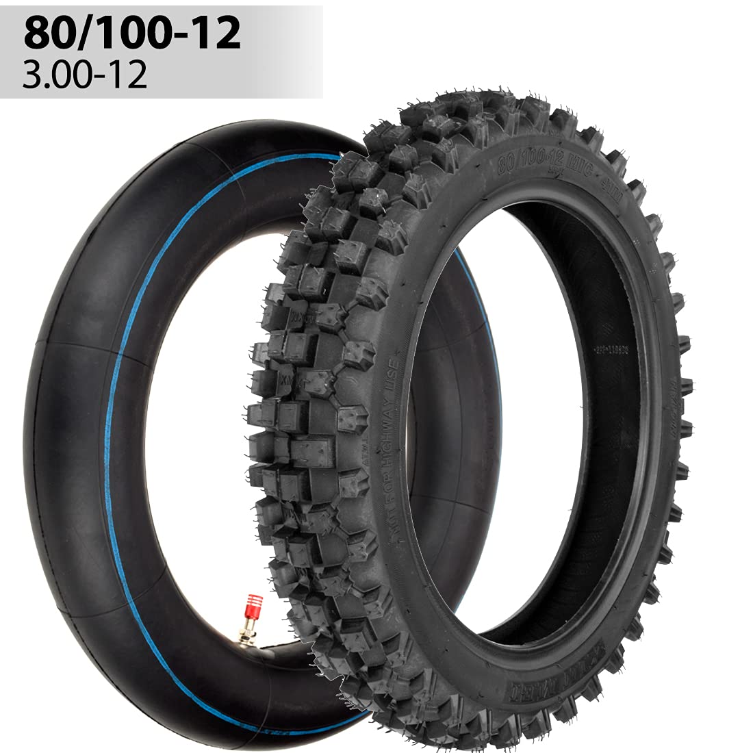 タイヤ Pit Pro Dirt Bike用リアタイヤディスクブレーキホイールリムW 12mmベアリング 80 10012'' Rear