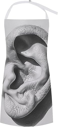 Miniatura 1 de MUSM Delantal para adultos  27.6 x 31.5 pulgadas, delantales de poliéster resistentes con dos bolsillos grandes, delantal de cocina impermeable para