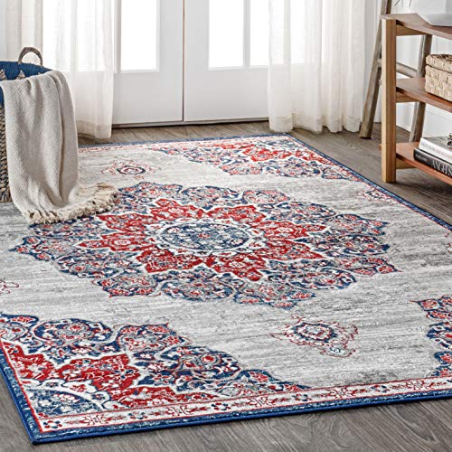 Tapete Modern Vintage Moroccan Medallion 4x6 multicolor
