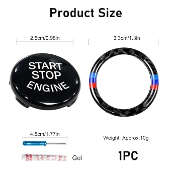 Engine Start Stop Button Cover for 1 3 5 Series E90 E92 E93 E60 E70