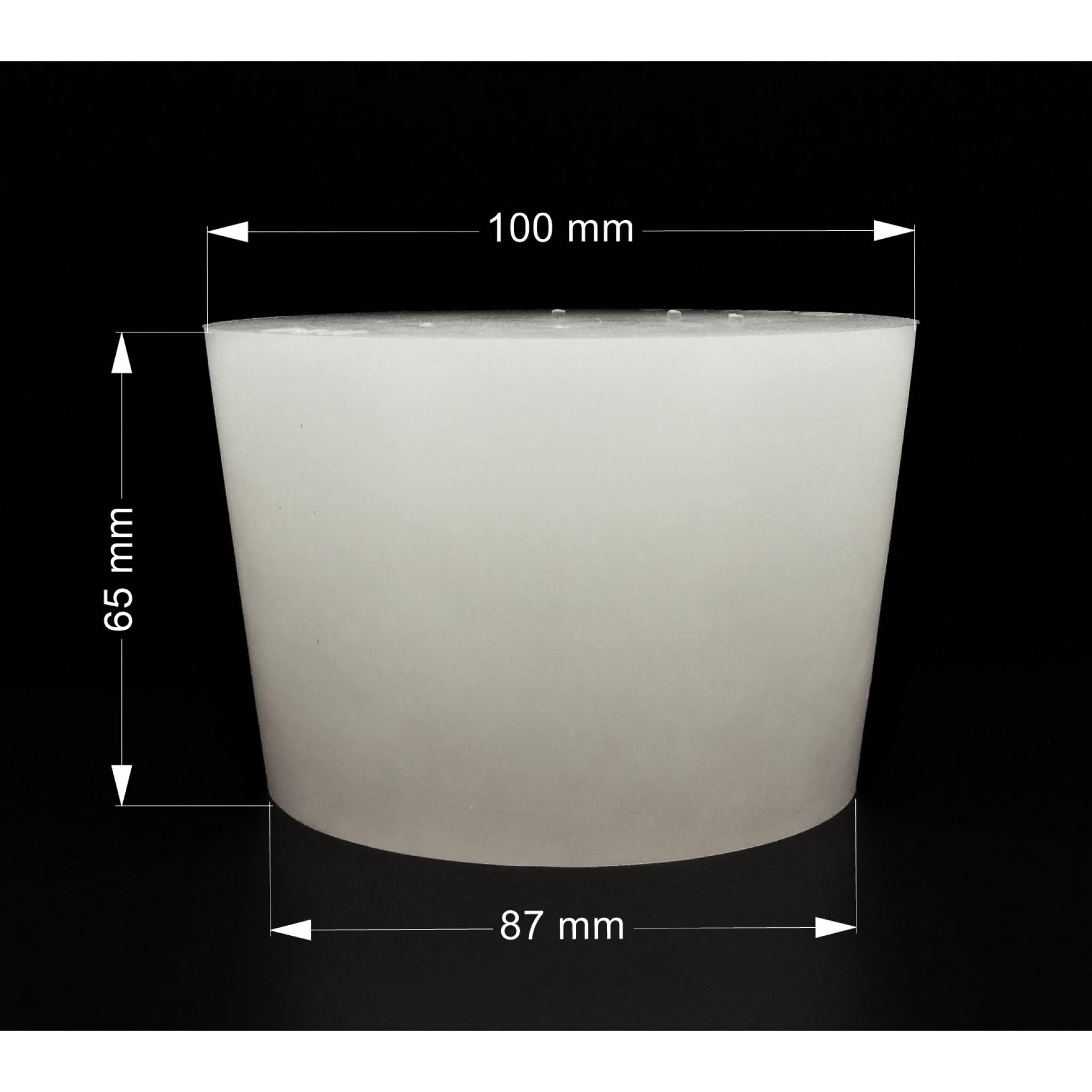 BOUCHON de SILICONE 100/87mm - Barboteur Plastique Bouchons Bouchon de la Bouteille Bonde Bondes