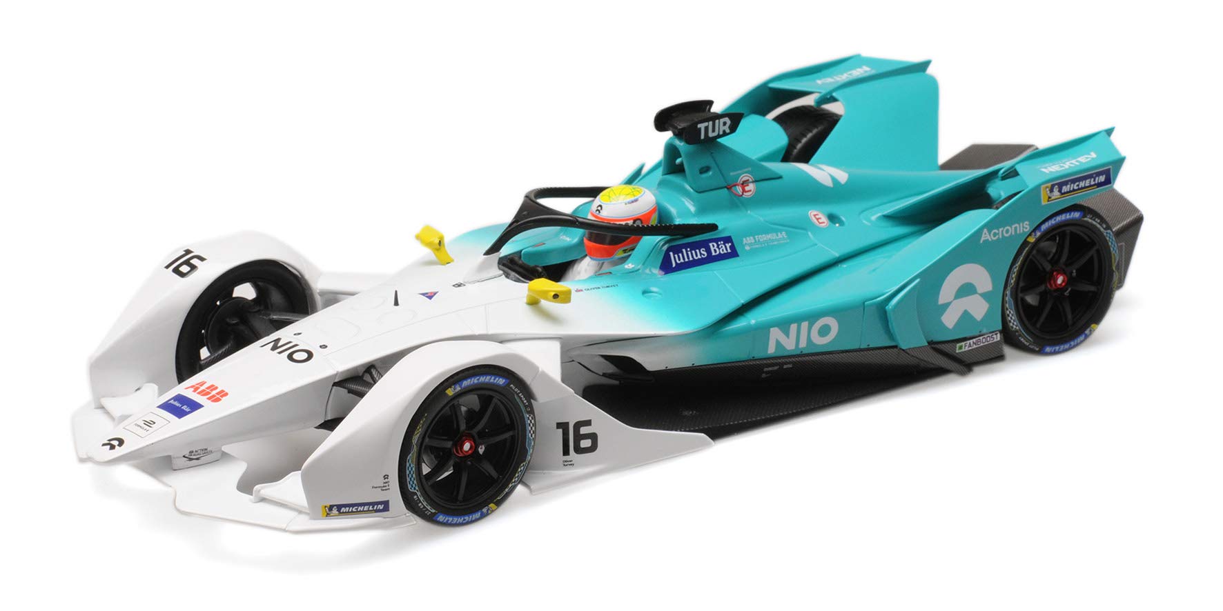 paul's model art gmbh Minichamps 114180016 - Formula E Season 5 Nio Formula E Team Oliver Turvey - Scala 1/18 - Modello da Collezione