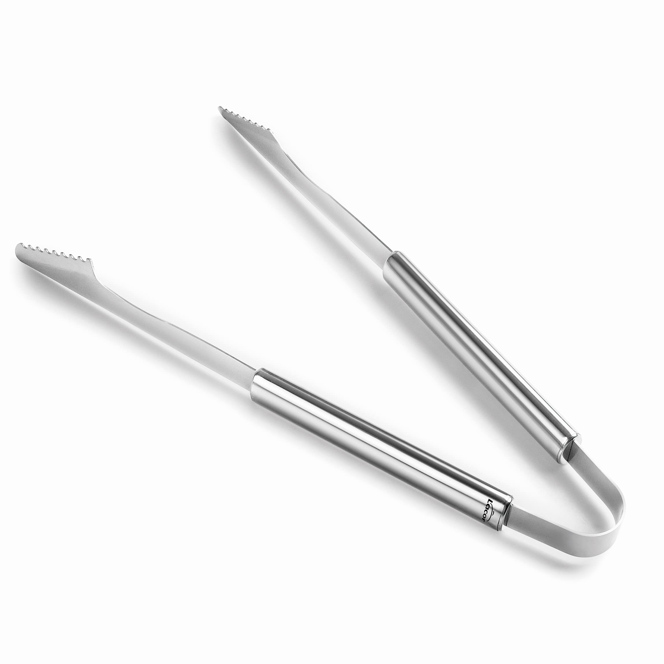 Lacor - 60265 - Stainless Steel BBQ Tweezer, Ideal for catching Meat, Ergonomic Handle, Dishwasher Safe, 43.5 cm, Stainless Steel