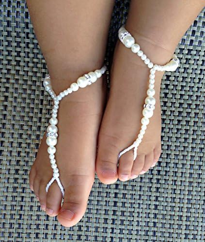 Amazon.com: Oro Baby Descalzo Sandalias, Flower Girl Descalzo Sandalias,  sandalias, Baby Shower Regalo para bautizo, Niños Descalzo Sandalias,  sandalias de bautismo : Ropa, Zapatos y Joyería
