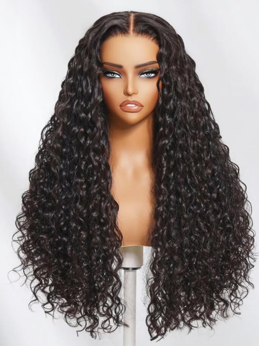 UNICE Bye Bye Knots Glueless Wig Pre Plucked Pre Cut Water Wave 7x5 Lace Front Wigs Human Hair Wet and Wavy Put on and Go Glueless Human Hair Wig 150% Density 24 inch: UNICE Water Wave 7x5 Bye Bye Knots Lace Front Wigs Human Hair with Drawstring Pre Everything Glueless Wig Pre Plucked Pre Cut Bleached Knots Put on and Go Wig Natural Hairline 150% Density 18 inch