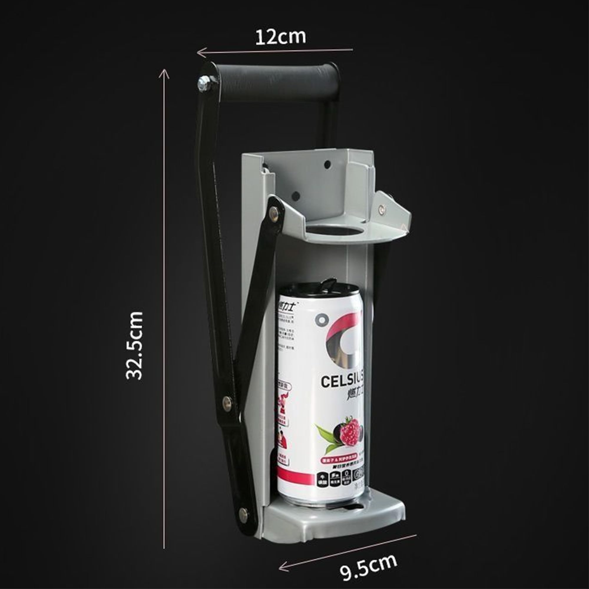 Dosenbrecher, Handbetriebene Dosenbrecher zum Recycling, Dosenbrecher Abflachen Dosen, Flaschen, kommt mit Stopper Bar, Hardware Metall Soda Bier Smasher Dosen und Flaschen