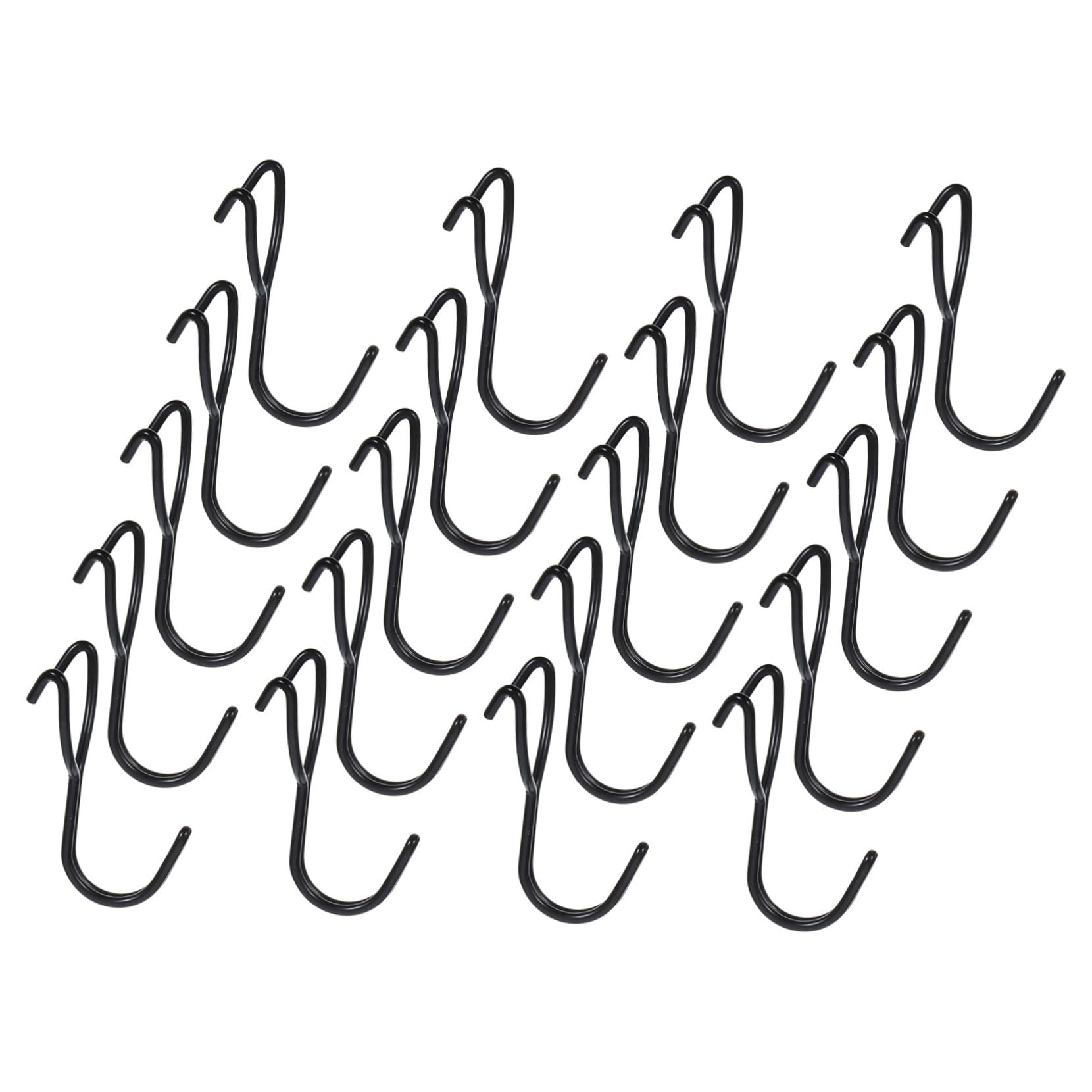 Garneck Pegboard Wall Hooks 20pcs Stainless Steel Hooks for Tool Hanging Garage Organizer