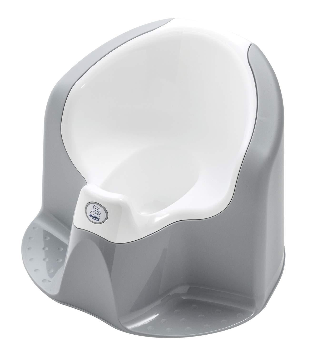 Rotho Babydesign TOP Xtra Comfort Potty, with Removable Attachment, 18+ Months, Stone Grey, 20504029301
