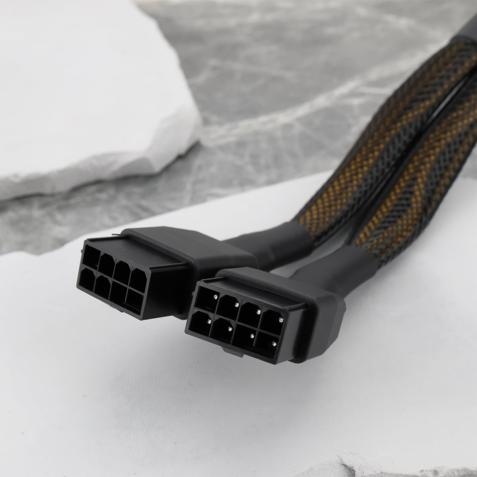 Create idea Cavo adattatore di alimentazione da 16 pin (12 + 4 pin) a 2 x 8 pin, 12 cm, 16 AWG, compatibile con Nvidia RTX 4080 4090