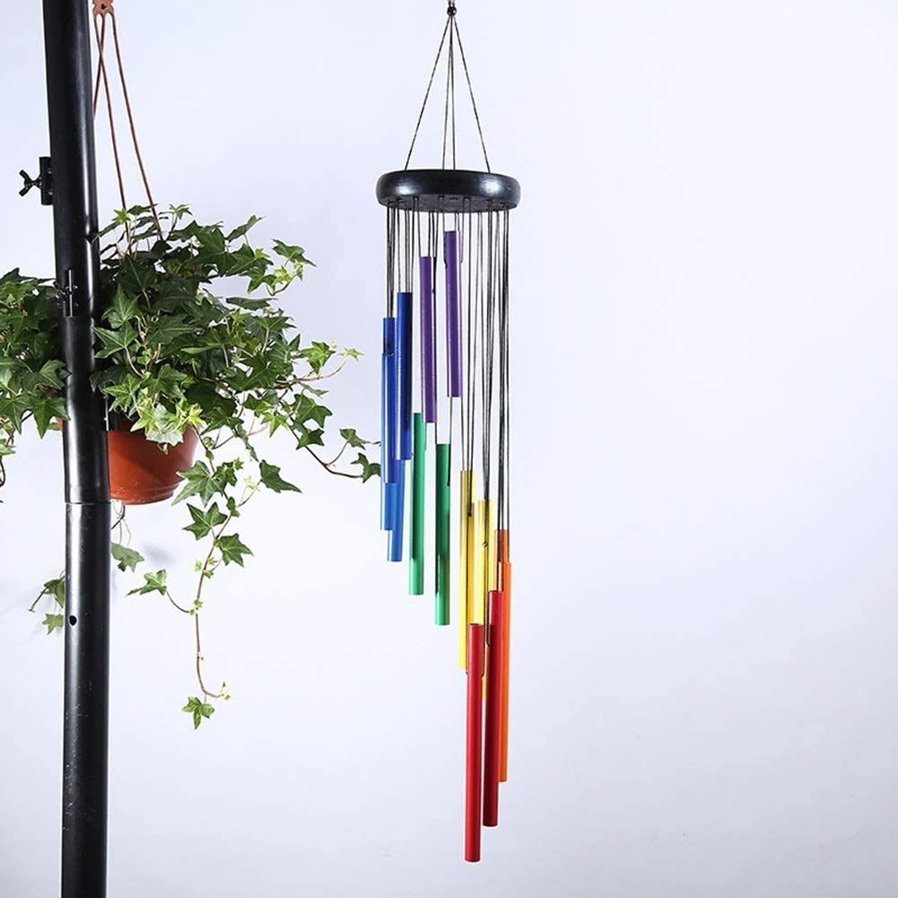 Chimhies del vento all'aperto, tubi di metallo del vento con tubi metallici metalli commemorativi Chimenti del vento, arredamento dei chimici del regalo per il patio del giardino Outdoor da 2