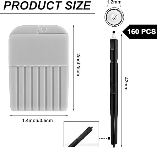 Miniatura 5 de Threlaco 166 piezas de filtros de protección de cera para audífonos Accesorios de herramientas de limpieza para audífonos Trampas de cera Kit de