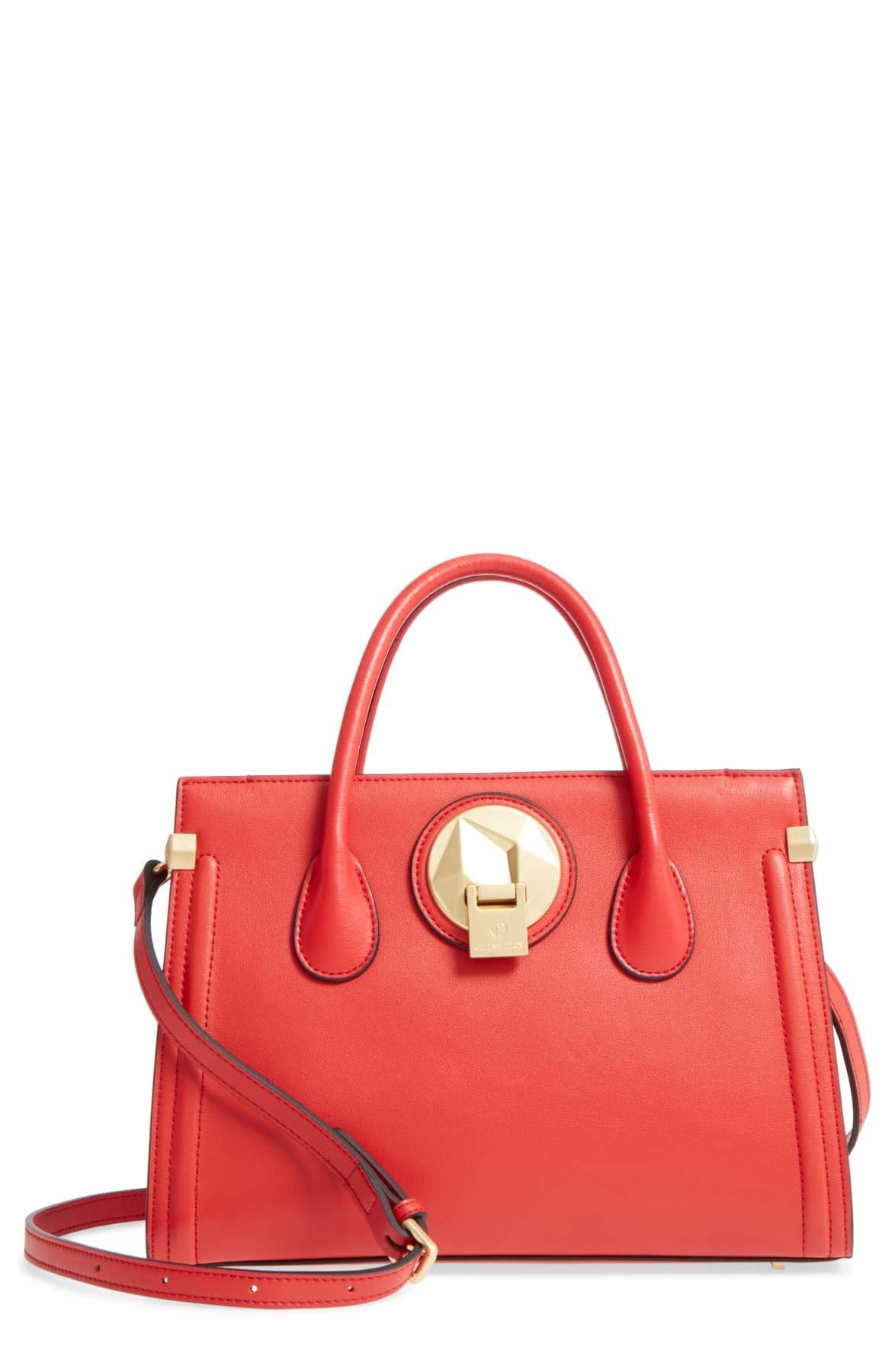 Celine Dion Octave Satchel Bag-Red