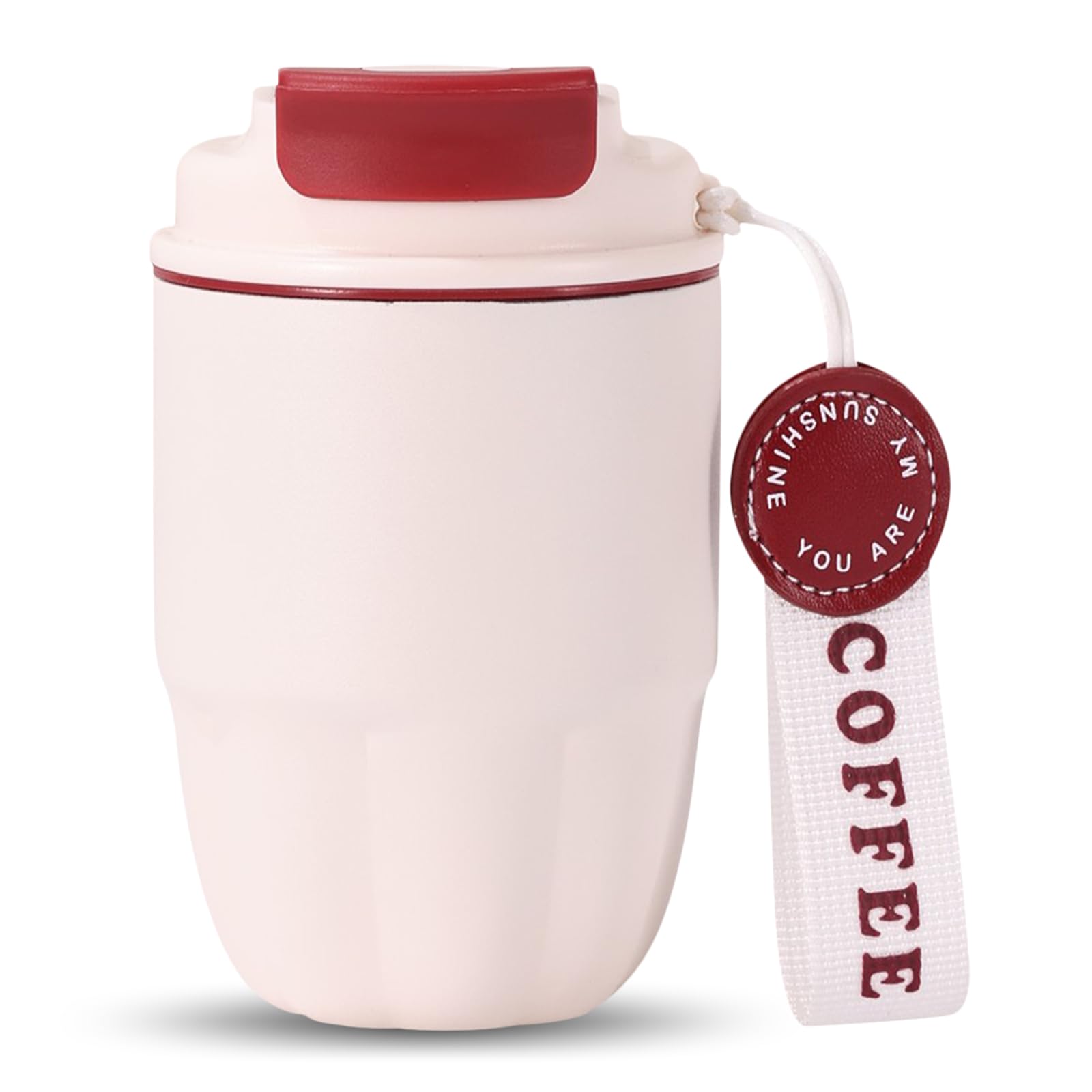 Mug Isotherme FYting 320ml - Thermos Café Voyage Avec Double Bec Verseur, Doublure Acier Inoxydable 304/316, Garde Chaud/Froid 6H, Parfait Cadeau Noël & Anniversaire (Noir)