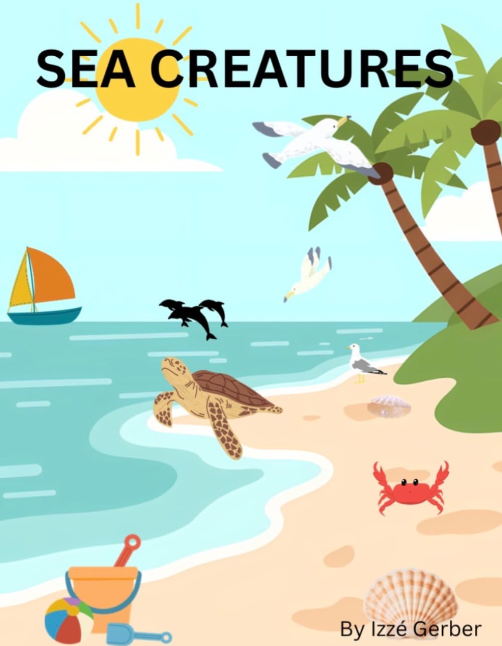 Sea Creatures: Sea Creatures coloring book for kids