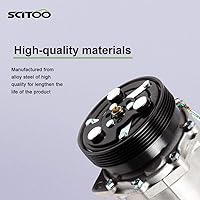 Vista 9 de SCITOO Compresor de CA con embrague para Volkswagen Jetta 1.8L 1997 1998 1999 2000, para VW Jetta 1.9L 2000 2008, compresor de aire acondicionado