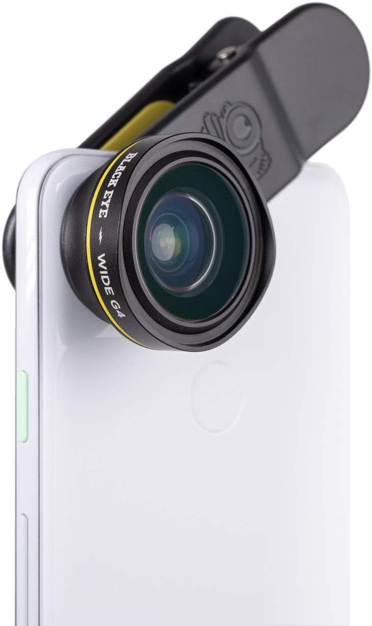 Phone Lenses by Black Eye || Wide G4 Clip-on Lens Compatible with iPhone, iPad, Samsung Galaxy, and All Camera Phone Models - G4WA001