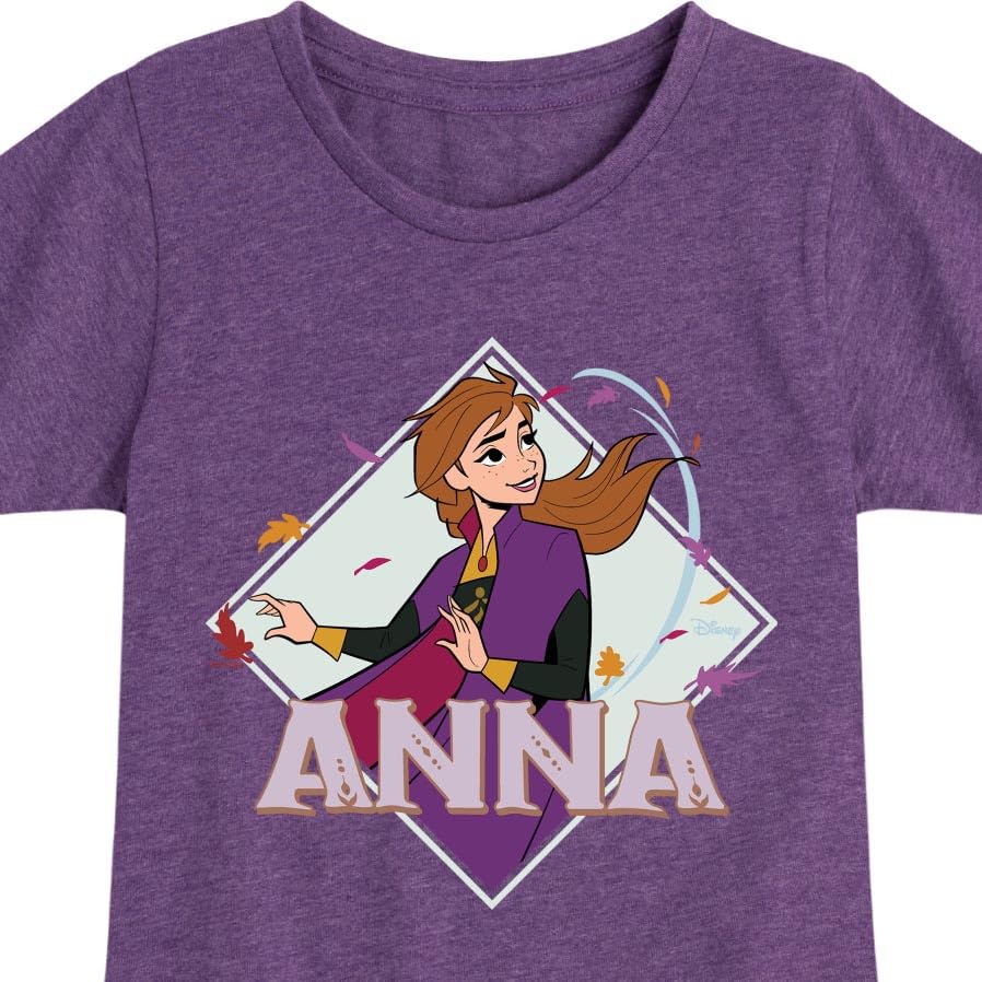 Disney Frozen 2 - Anna - Toddler & Youth Girls Short Sleeve Graphic T-Shirt3