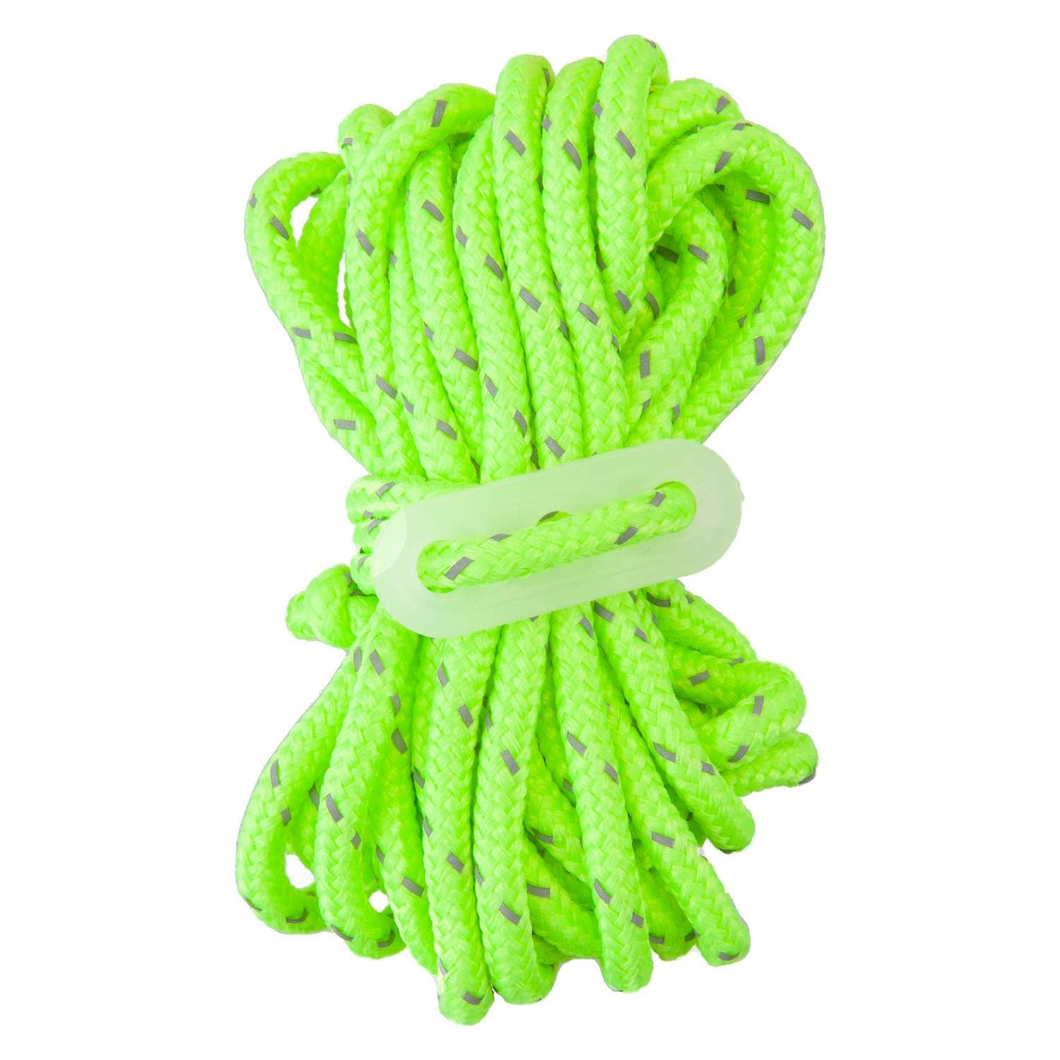 VFM e-Store - Guy Ropes High Visibility With Tensioners - Camping, Travel Holiday Accessories for Summer - 4 X 3. 8 X 0. 5cm Green X 1 Pack Of 4
