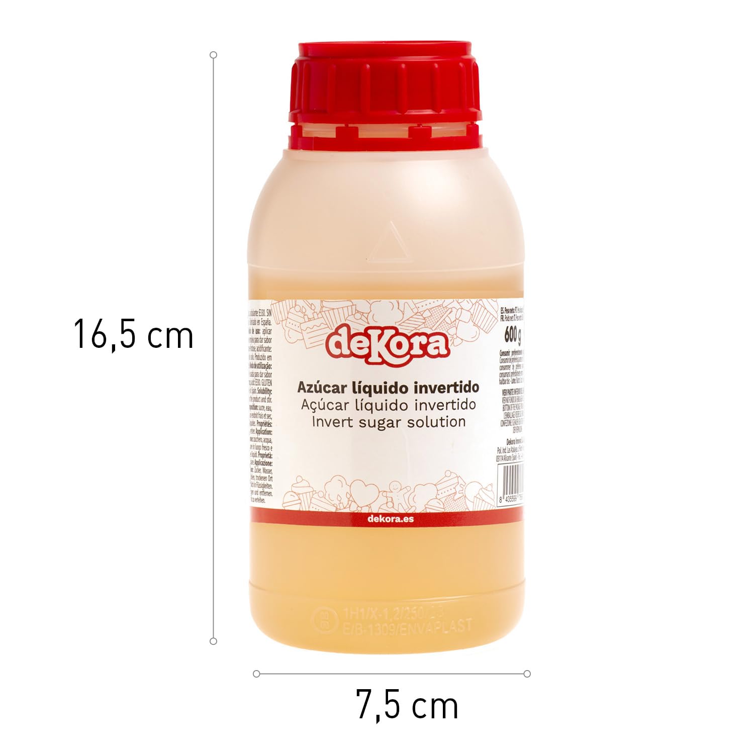 Azúcar Líquido Invertido 600 g para Pastelería y Heladería