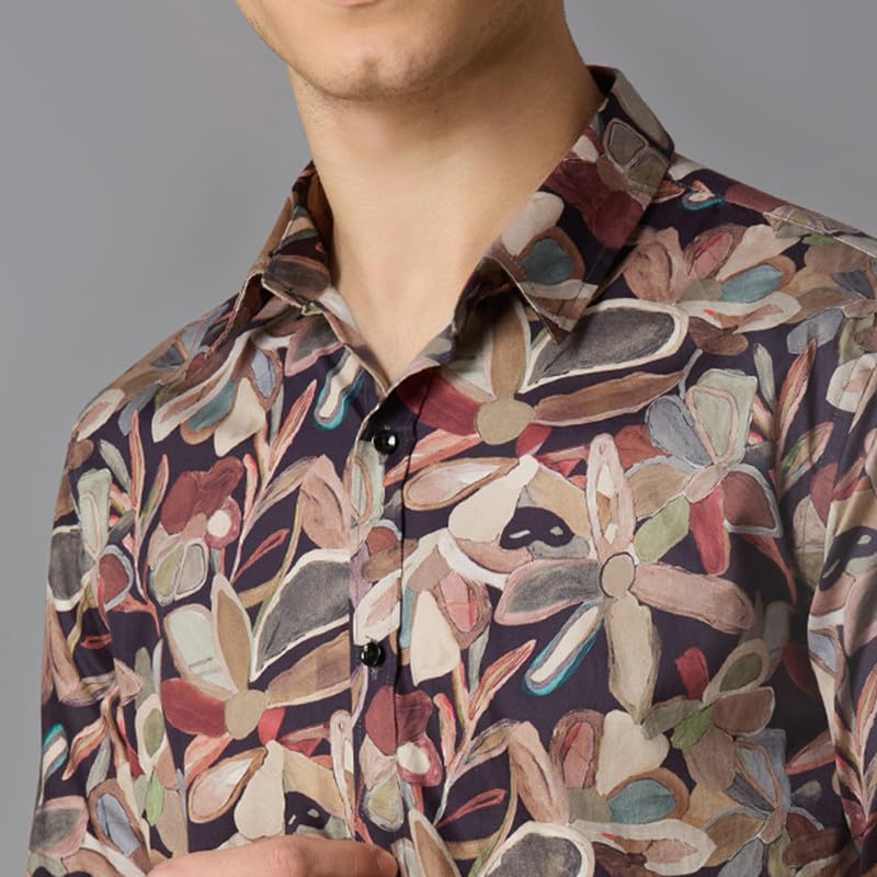 Image of MARK & ALBERT Men's Slim Fit Cotton Formal Shirt