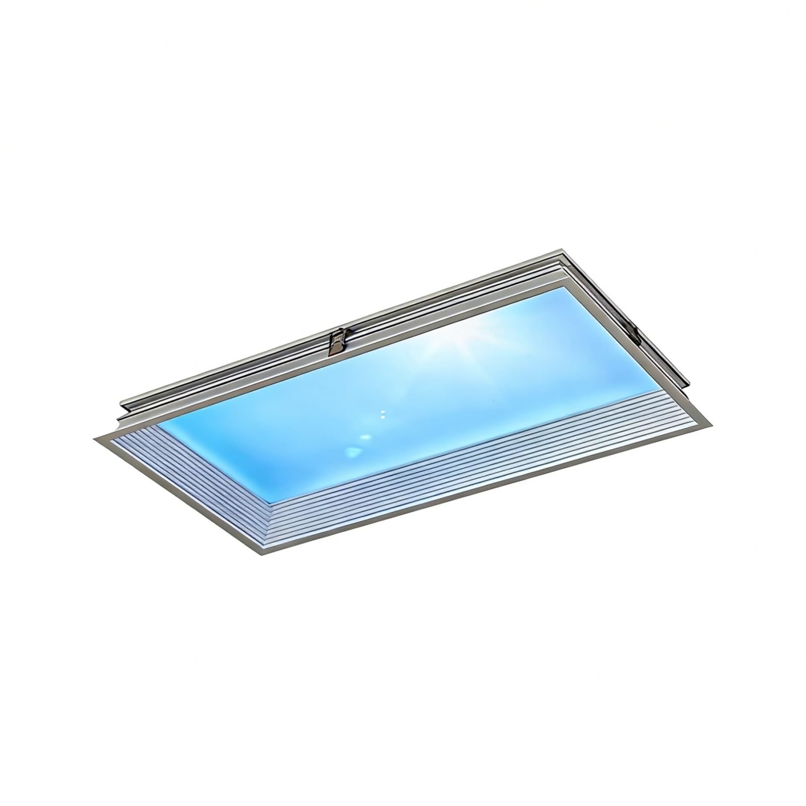 WPBXQKWAY Light Skylight, Flush Mount Ceiling Lamp, Clear Sky Light, APP Simulate Daylight Rhythms, Adjustable Color Temperature, for Room, Bathroom, Office