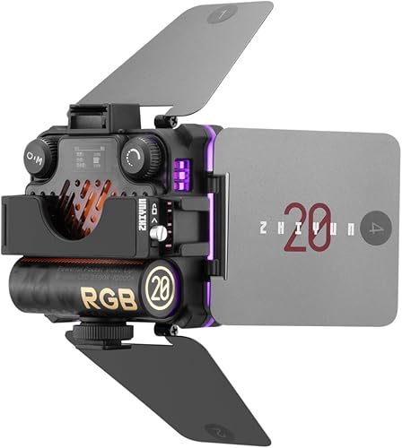Miniatura 3 de Zhiyun Fiveray M20C Luz de video RGB, 20W 2500K-10000K, TLCI 96 CRI94, luz de fotografía portátil, compatible con Bluetooth y 6 efectos de luz RGB