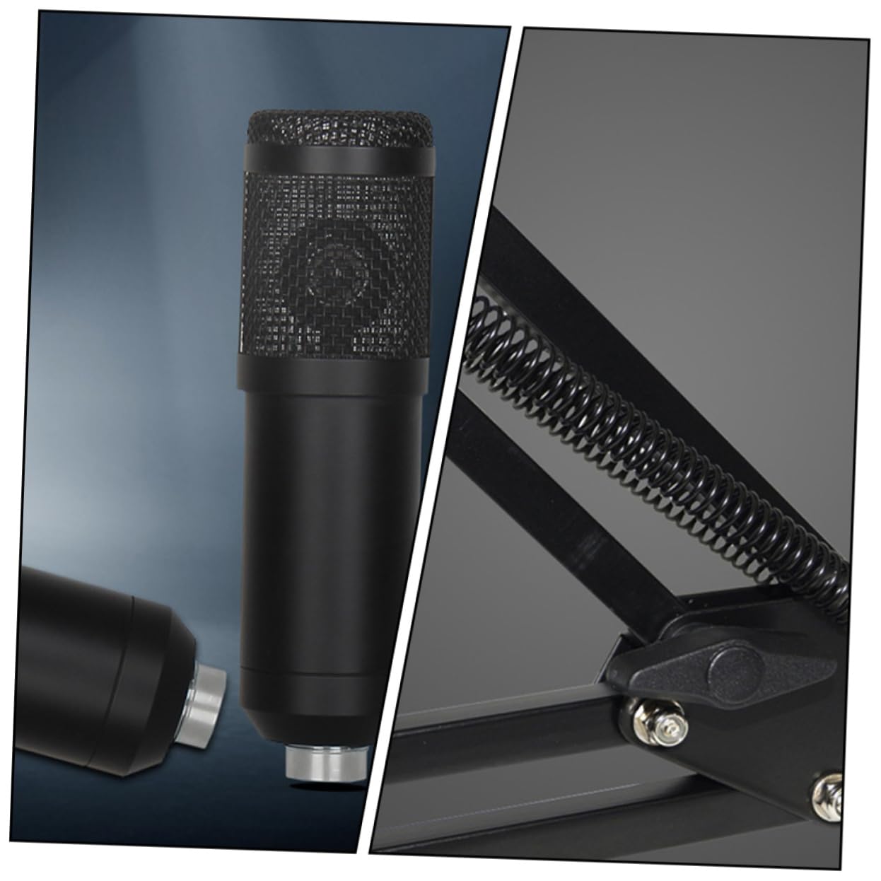 1 Satz USB Kondensatormikrofon mit Einstellbarem für und Aufnahme für Gaming und Podcasts Plug and Play Präzise Klangaufnahme Kompatibel mit Pc und Laptops