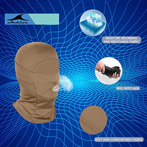 Image of Achiou Ski Mask for Men Women, Balaclava Face Cover, Shiesty Mask UV Protector Lightweight for Motorcycle Snowboard