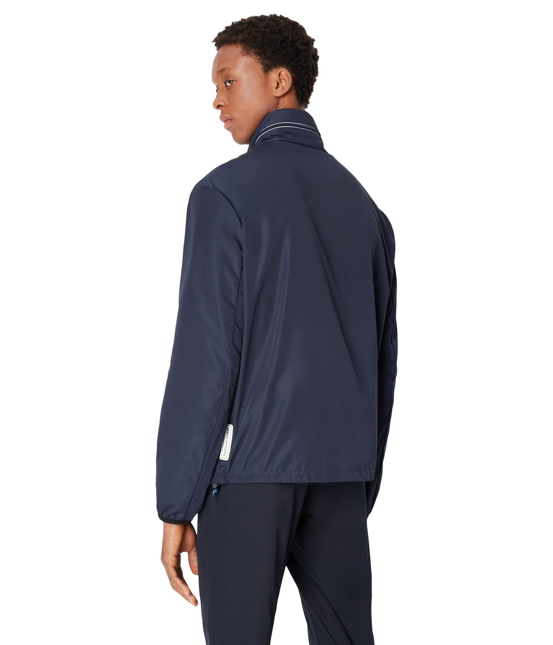 Armani Exchange Lightweight Zip-up Hooded Windbreaker Jacket 8nzb07 Giacca a vento Uomo (Pacco da 1)