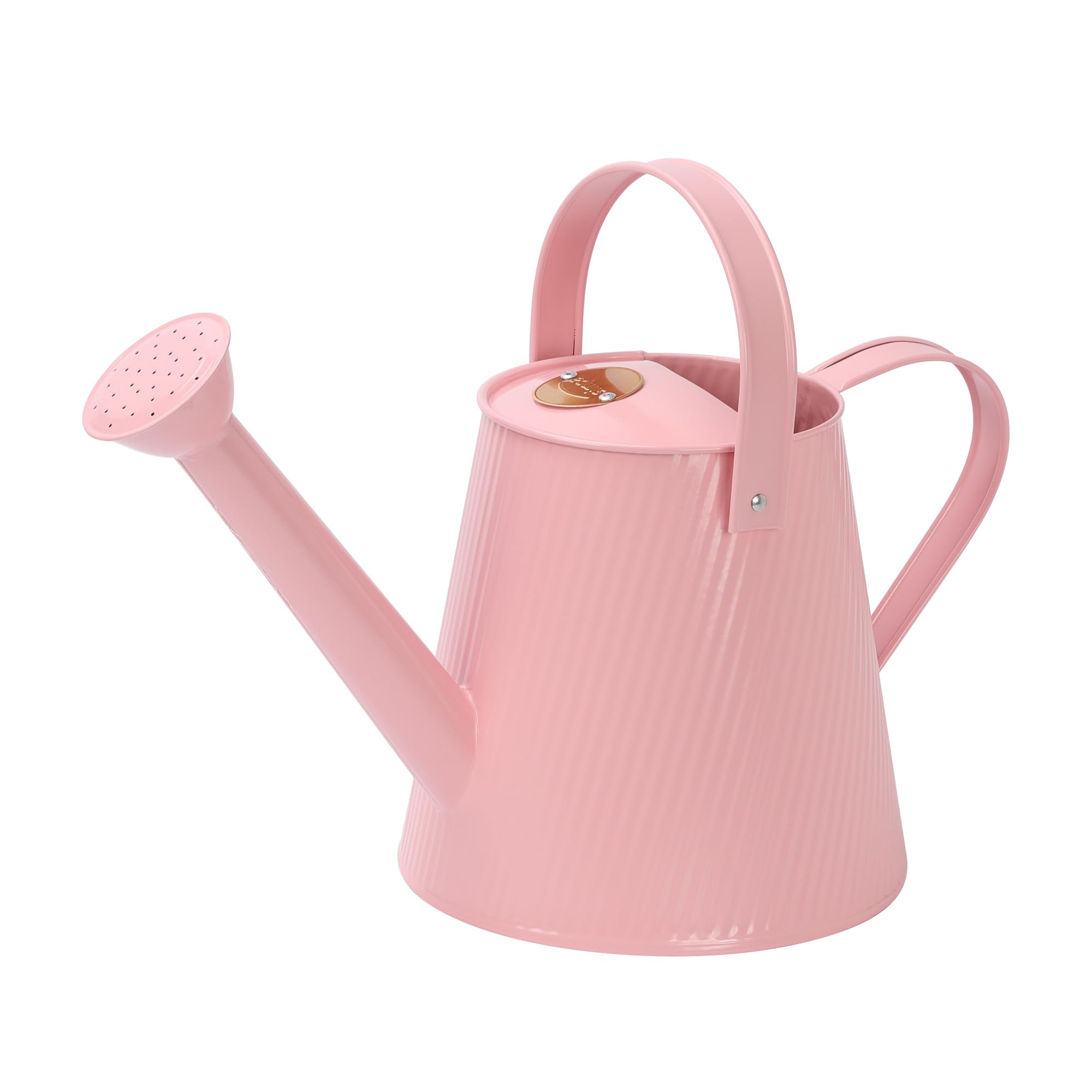 Simpa Matt Pink 3L 3 Litre Colour Metal Watering Can With Watering Rose