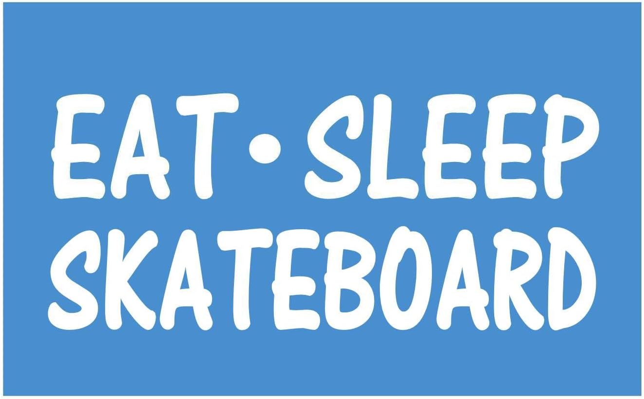 Eat Sleep Skateboard StickerH006 8" Vinyl Inline Skate