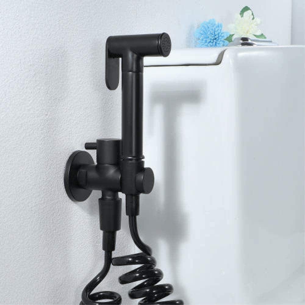 Ręczny rozpylacz bidetu, bidet bidet bidet kurek do wody, higiena osobista, łazienka, closestool - czarny zestaw do WC, bidet, pistolet natryskowy, kran