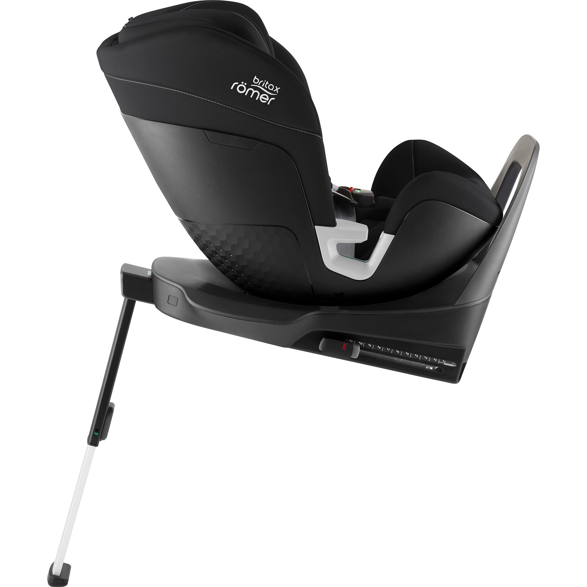 Silla de coche Britax Römer RIDER, para niños de 40 a 125 cm (i-Size) con ISOFIX y pata de apoyo, nacimiento - 7 años, Space Black