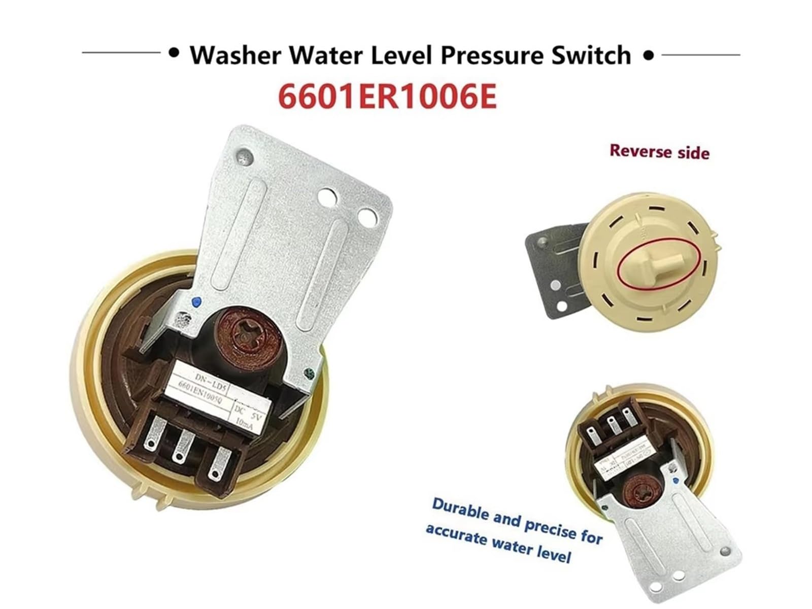 Sensor Presión Nivel Agua Lavadora Para LG Para 6601ER1006G Interruptor De Presión De Nivel De Agua Para Lavadora Interruptor De Presión Para Lavadora
