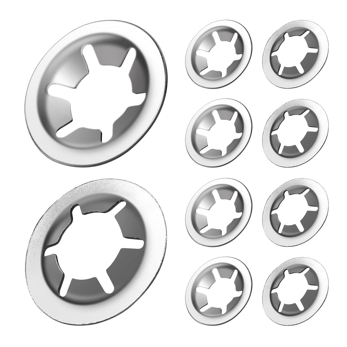 Rondelle Di Sicurezza A Cuneo In Acciaio Inossidabile Nord-Lock, NL6ss-254 | 10 Pezzi Per M6 | 6,5 Mm X 10,8 Mm X 2,2 Mm - Foto 3