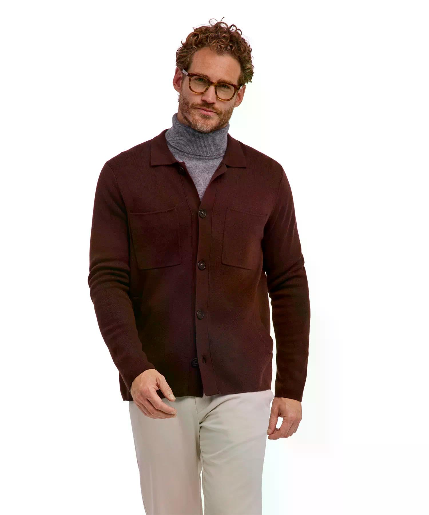 Falke Herren Finest Sportive Shirt Jacket Jacke Blazer Cardigan