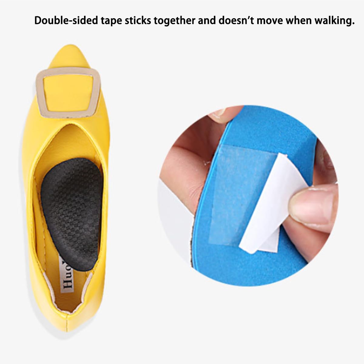Semelles Orthopédiques Pieds Plats Support Soutien Voûte Plantaire Pour Pieds Plats Support Arch Fasciite Plantaire Douleur Au Talon Éperon (1 Paire)