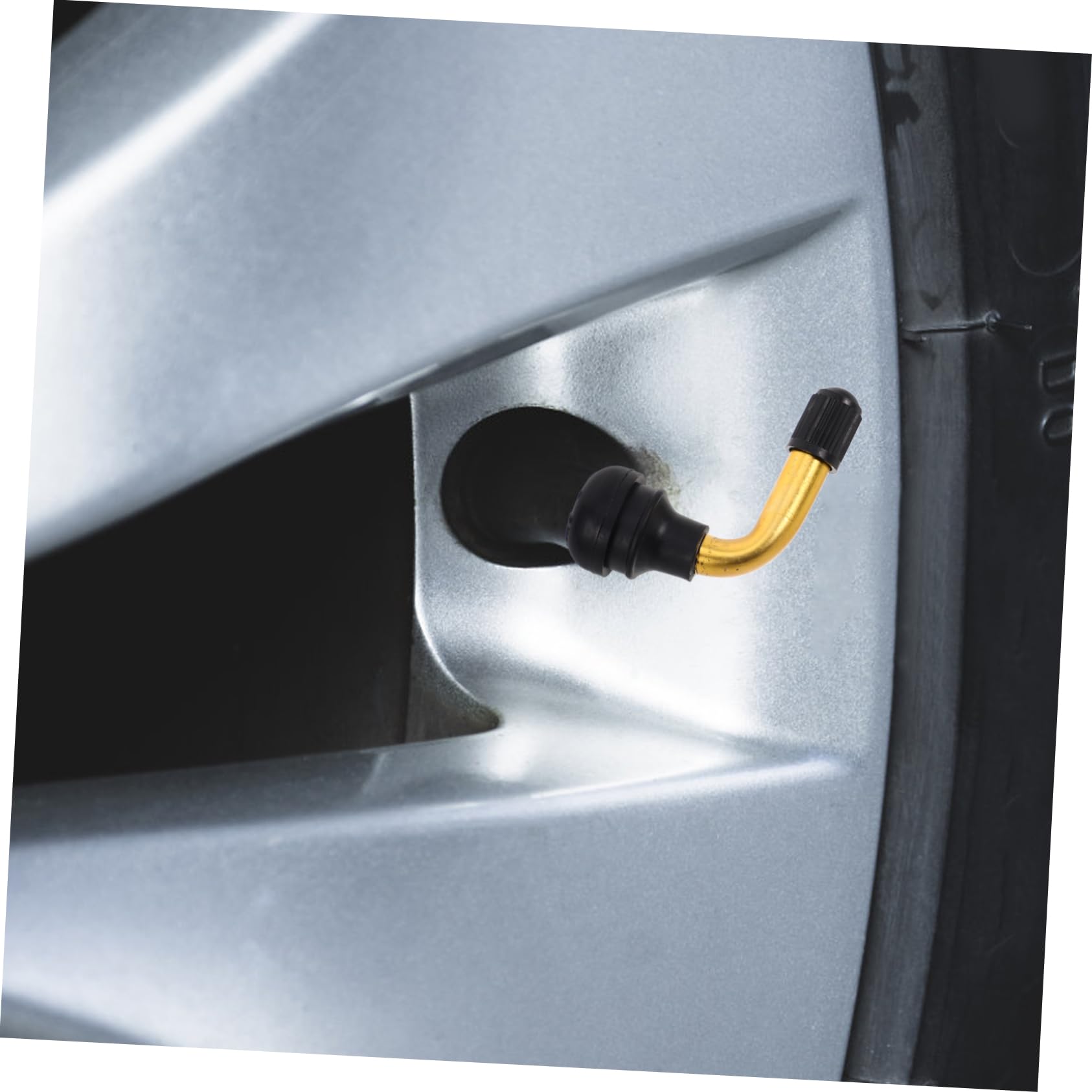 Cabilock 3 Series Vástagos De Válvula De Neumático Para Motocicletas Y Adaptadores De Extensión De Válvula Curvado 10 Piezas*3