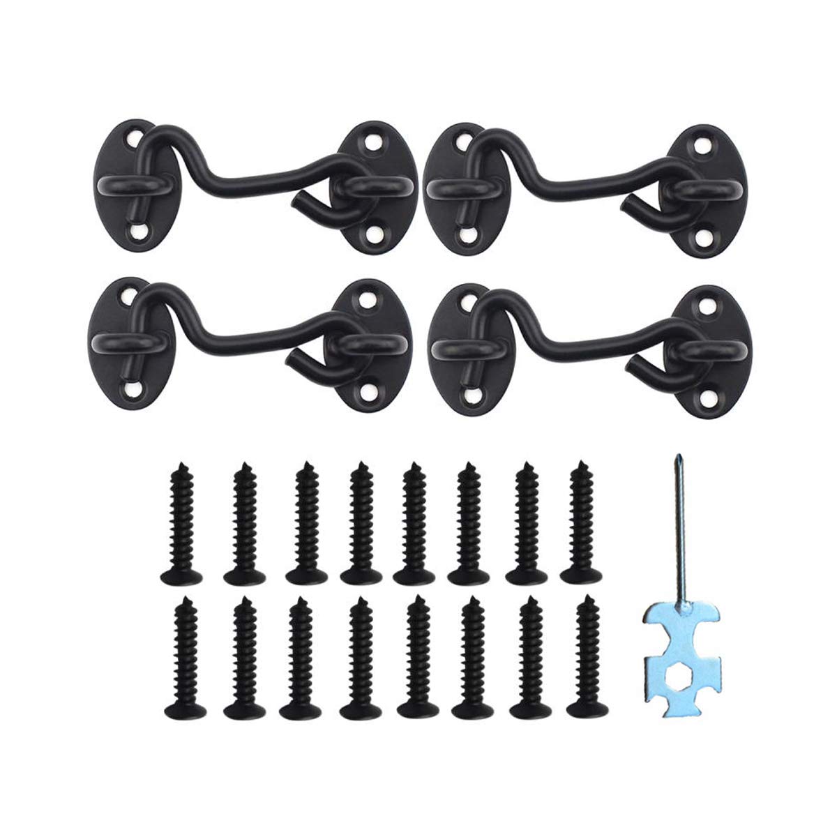 Buy LMYJ Cabin Hook, Eye Latch 304 Stainless Steel Barn Door Lock