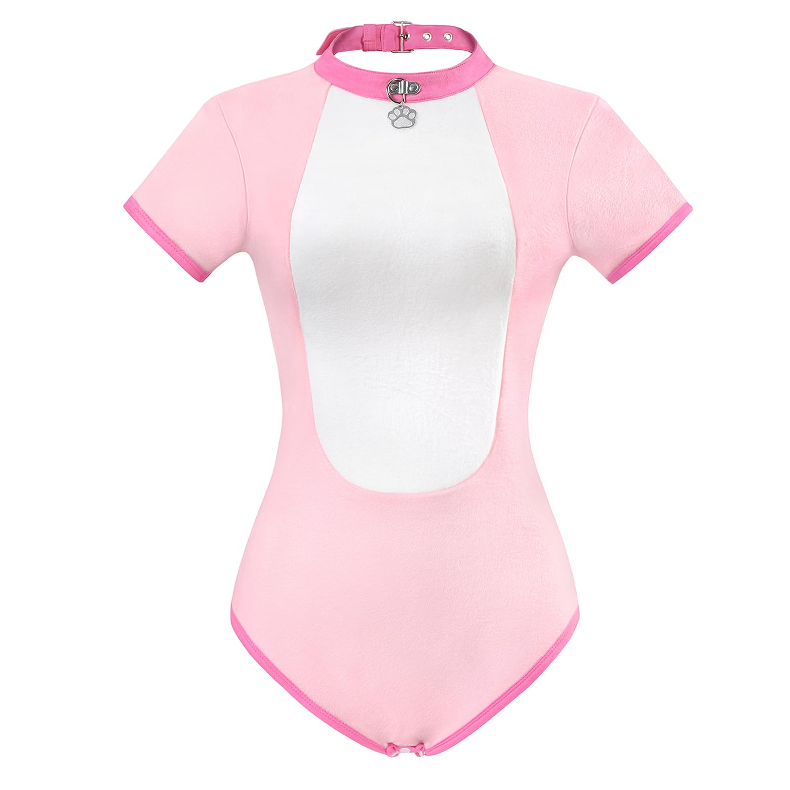 LittleForBig Bawełniany kombinezon z kołnierzykiem Onesie Piżama Body - Pretty Pet Onesie
