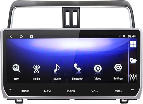 Radio de coche para Toyota Land Cruiser Prado 2018-2022 2G+32G 12.3 pulgadas Android 10 pantalla táctil estéreo de coche multimedia audio estéreo