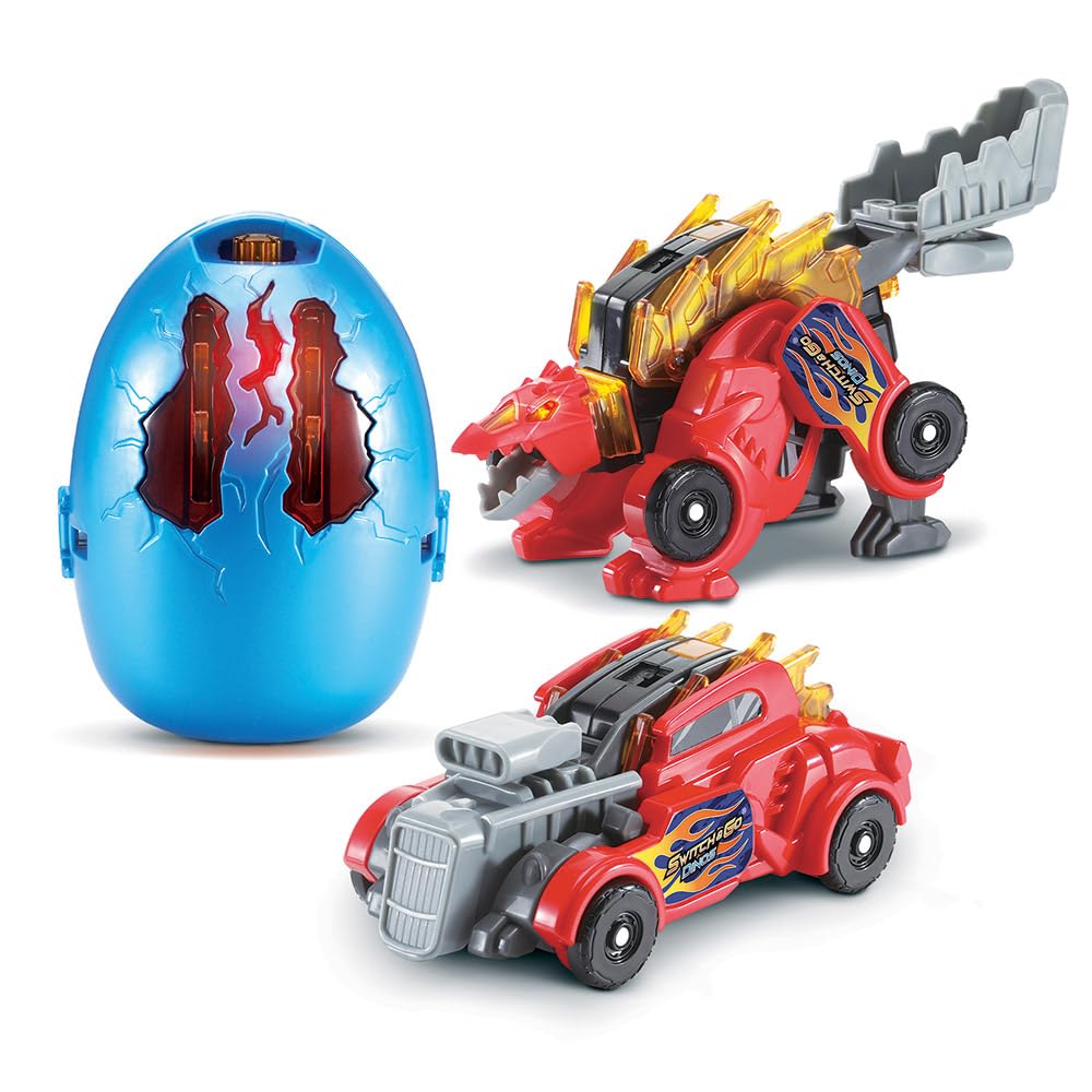 VTech Switch & Go Dinos Œuf Dinosaure Transformable Jouet Sonore 2e Génération 6 Modèles Cadeau Enfant 4 Ans Français